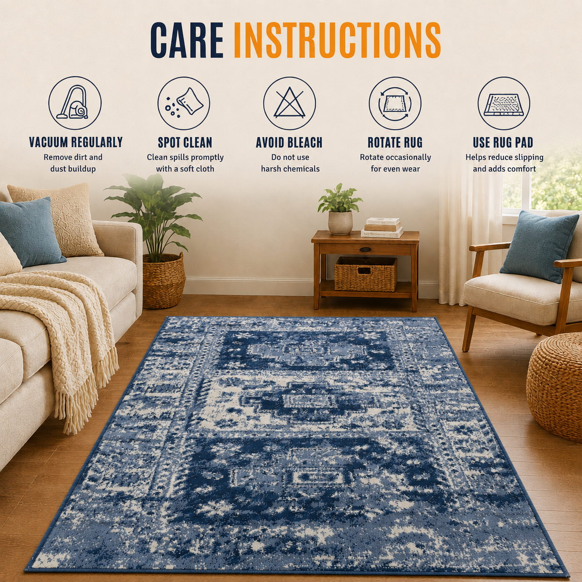 Home Republic Kivek Rug Low Pile