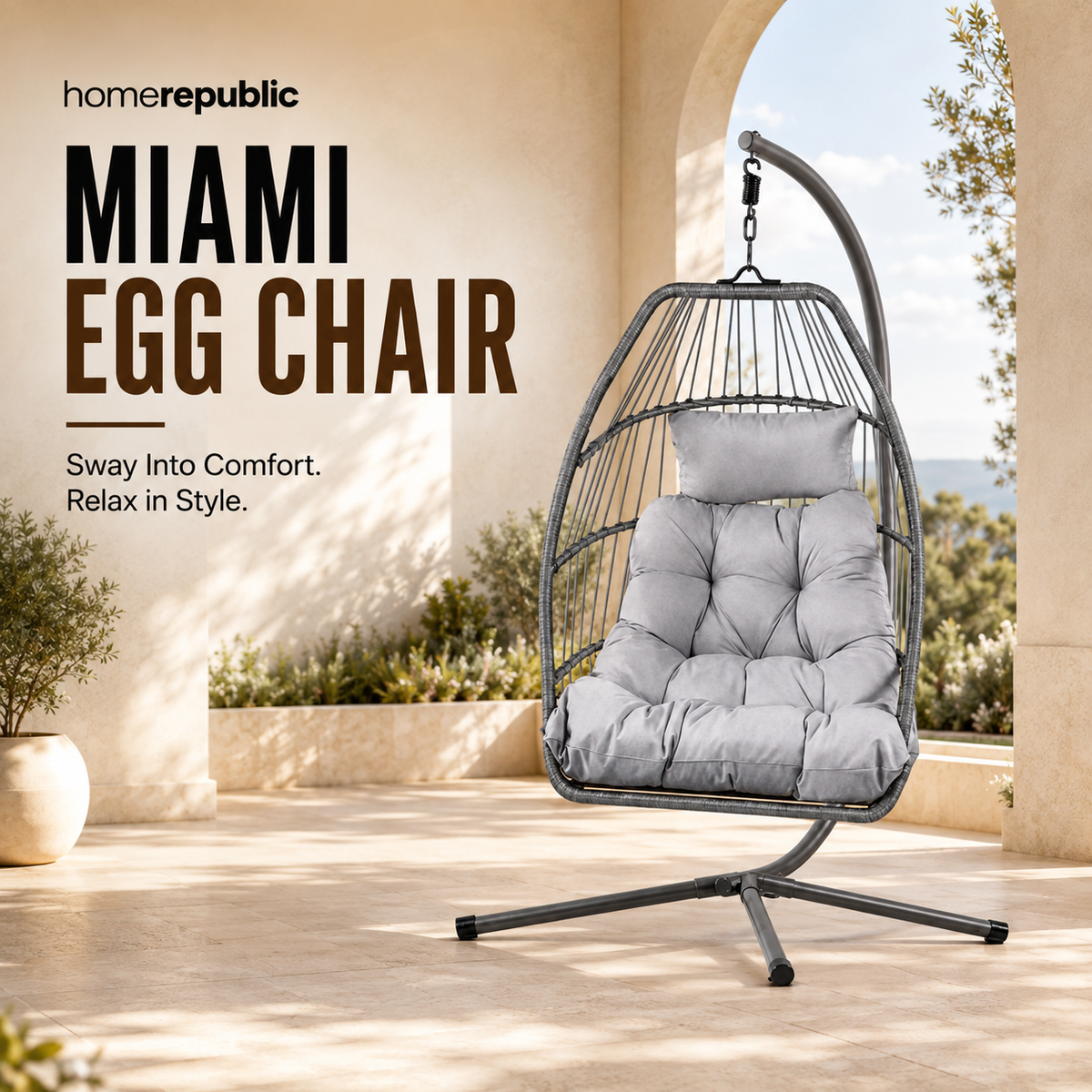 Home Republic Miami Egg Chair
