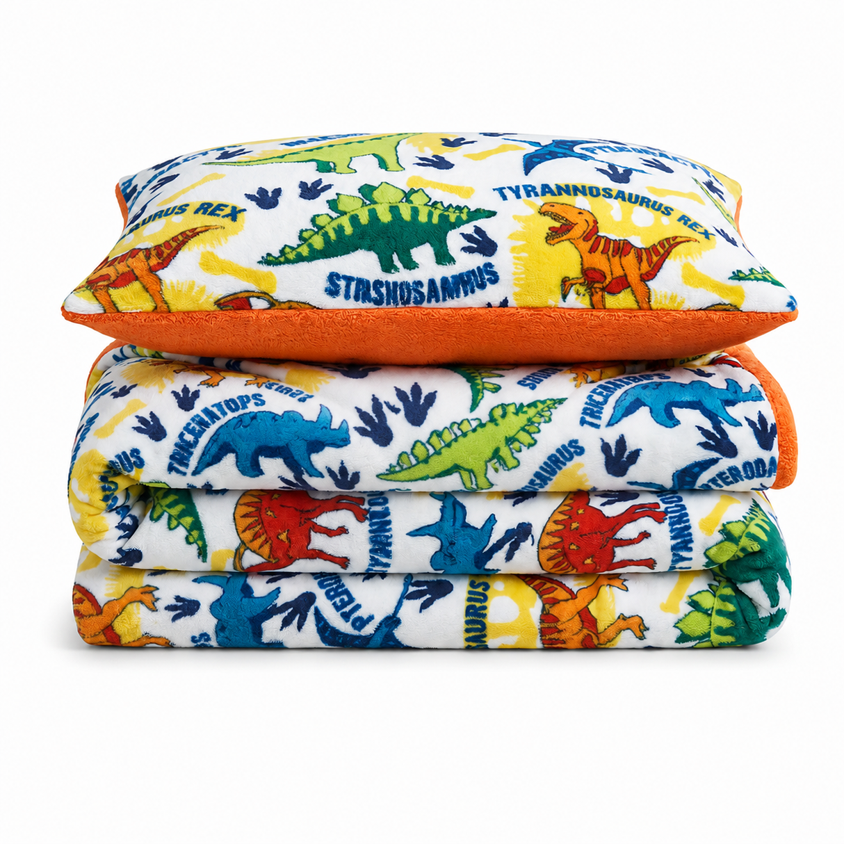 Velosso Dinosaur Multi Duvet Cover & Pillowcase Set
