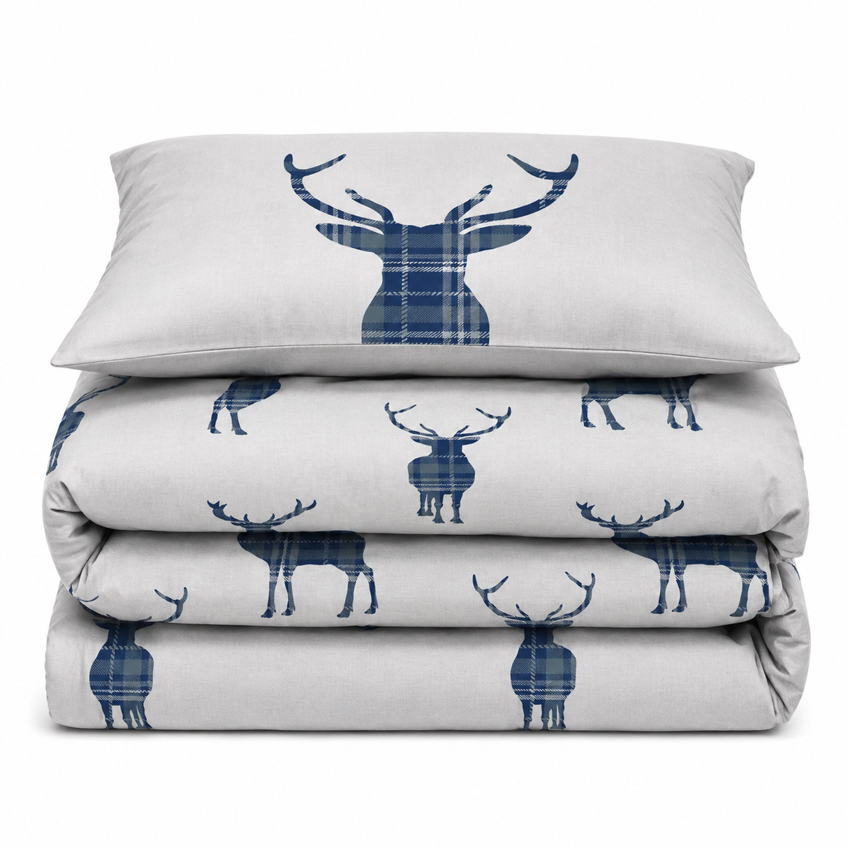 Velosso Stag Reversible Duvet Cover & Pillowcase Set