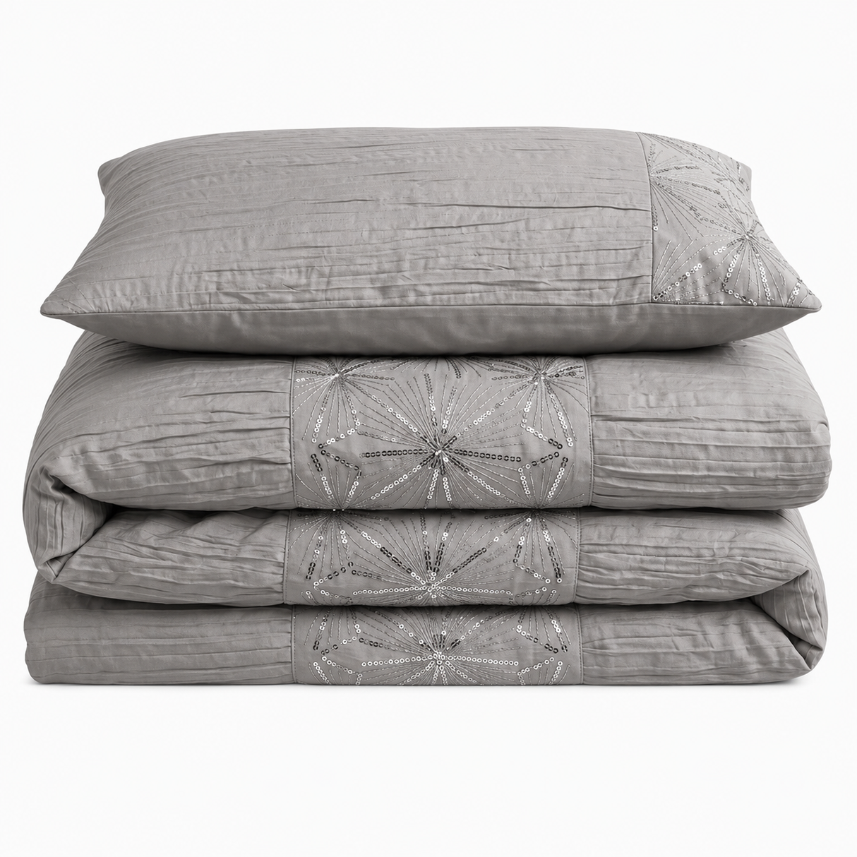Intimates Marini Crinkle Duvet Cover & Pillowcase Set