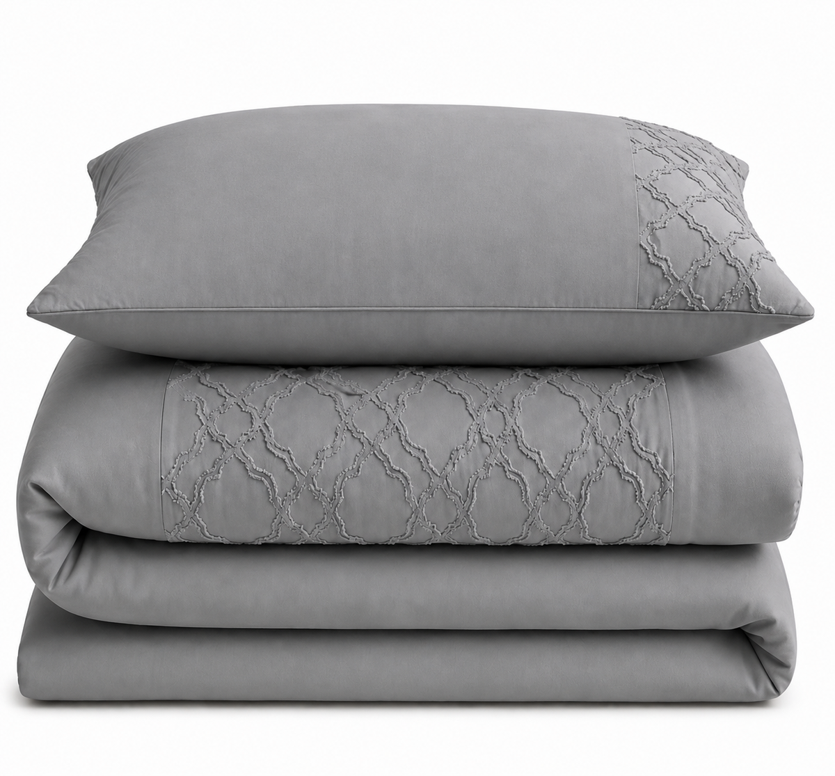 Velosso Kiera Tufted Duvet Cover & Pillowcase Set