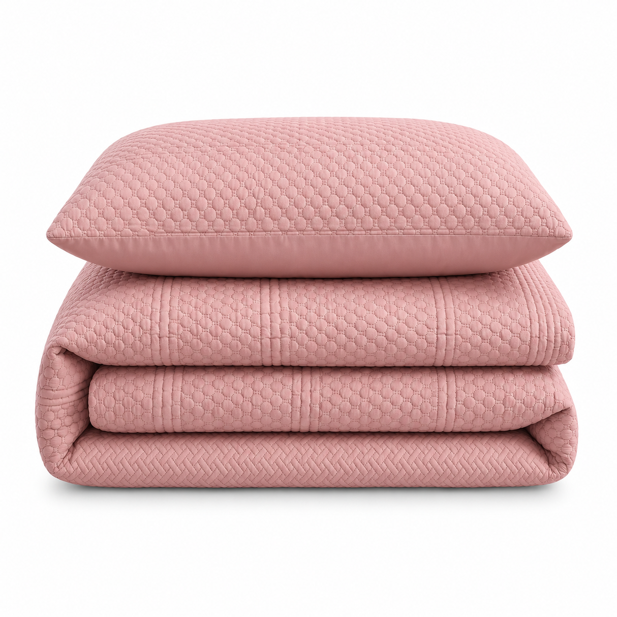Velosso Paloma Pinsonic Bobble Pattern Duvet Cover and Pillowcase Set