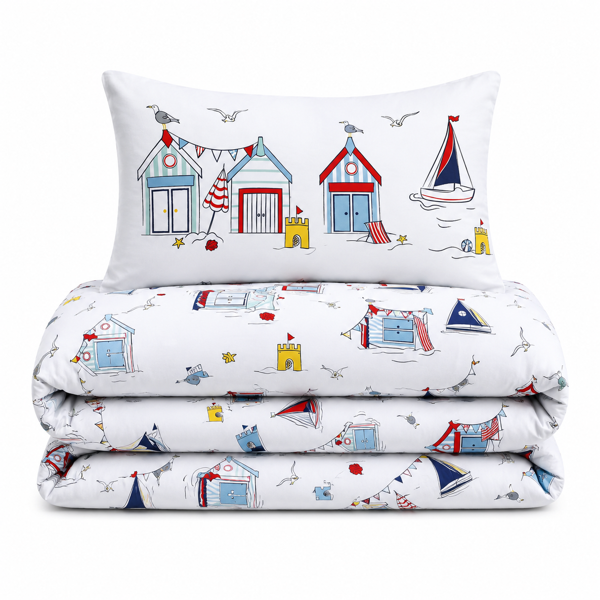 Velosso Nautical Duvet Set Duvet Cover & Pillowcase Set