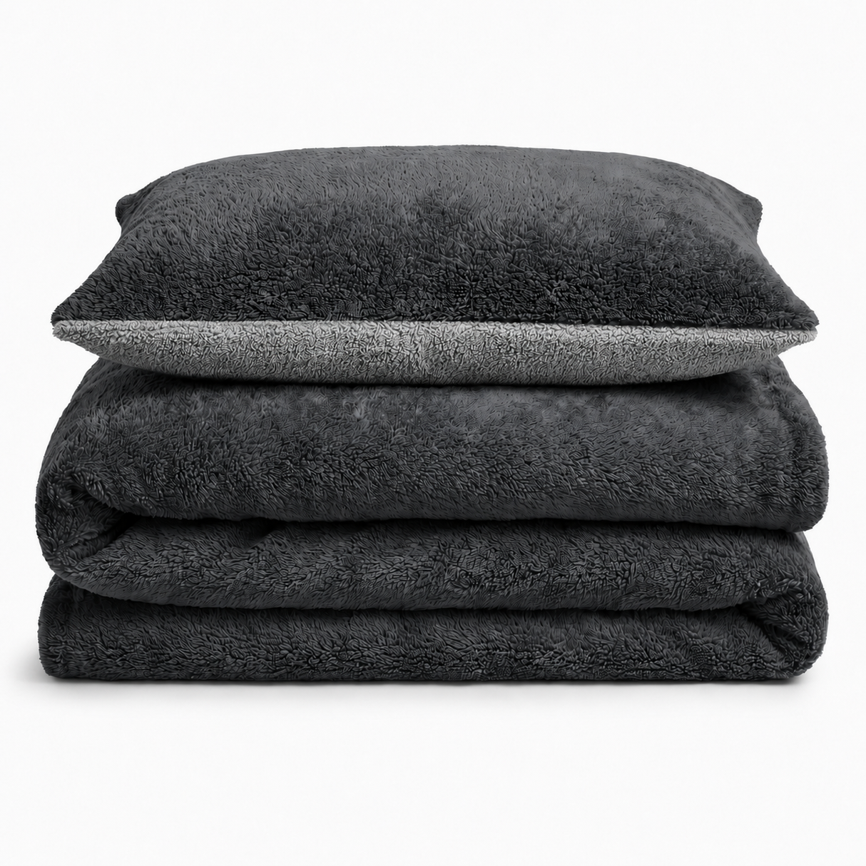 Velosso Teddy Reversible Duvet Cover & Pillowcase Set