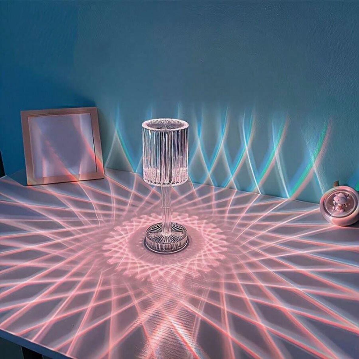 Home Republic Chargeable Crystal Effect Table Lamps