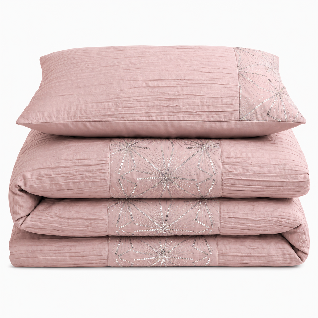 Intimates Marini Crinkle Duvet Cover & Pillowcase Set