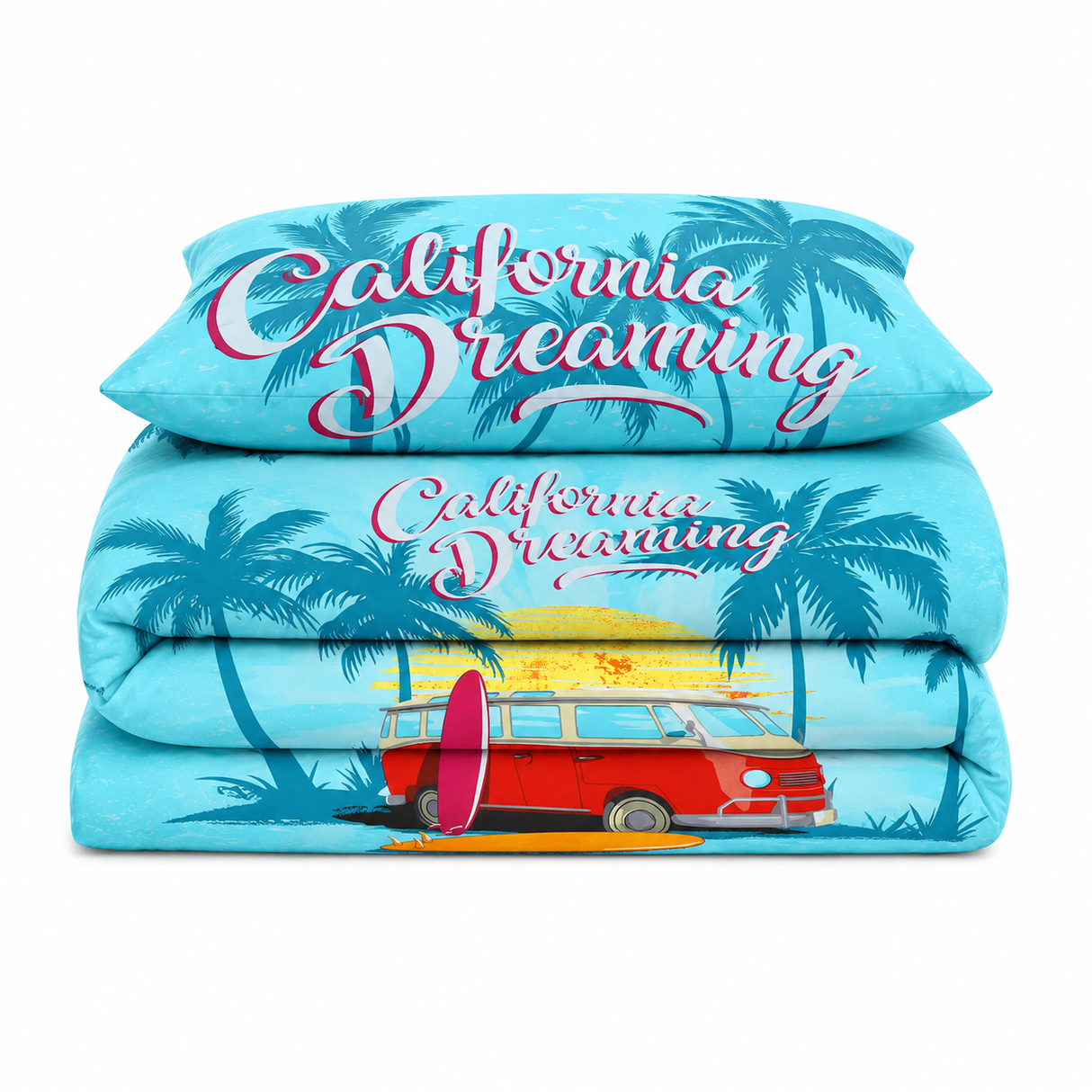 Velosso California Dreaming Duvet Cover & Pillowcase Set