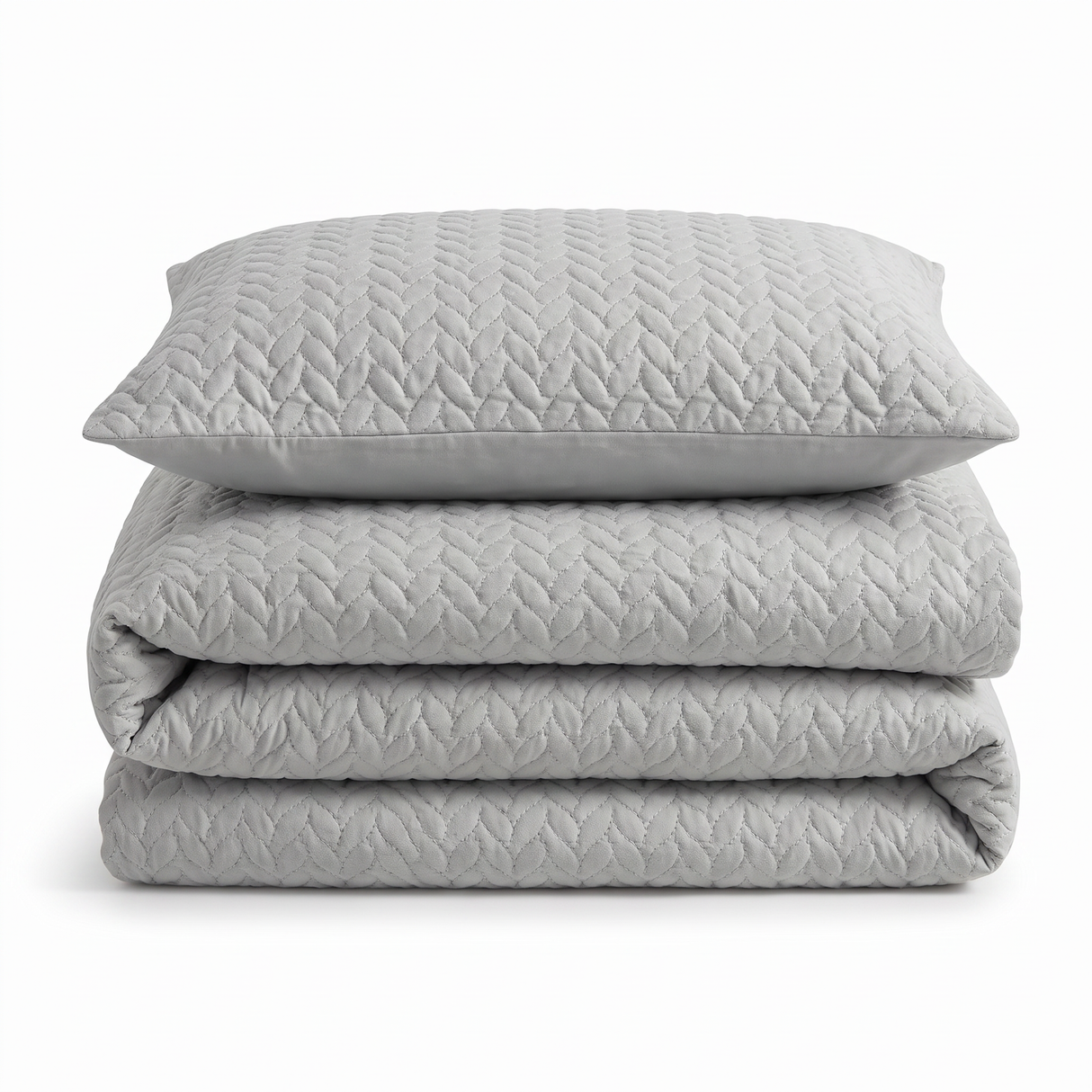 Velosso Kinsley Embossed Pattern Duvet Cover and Pillowcase Set