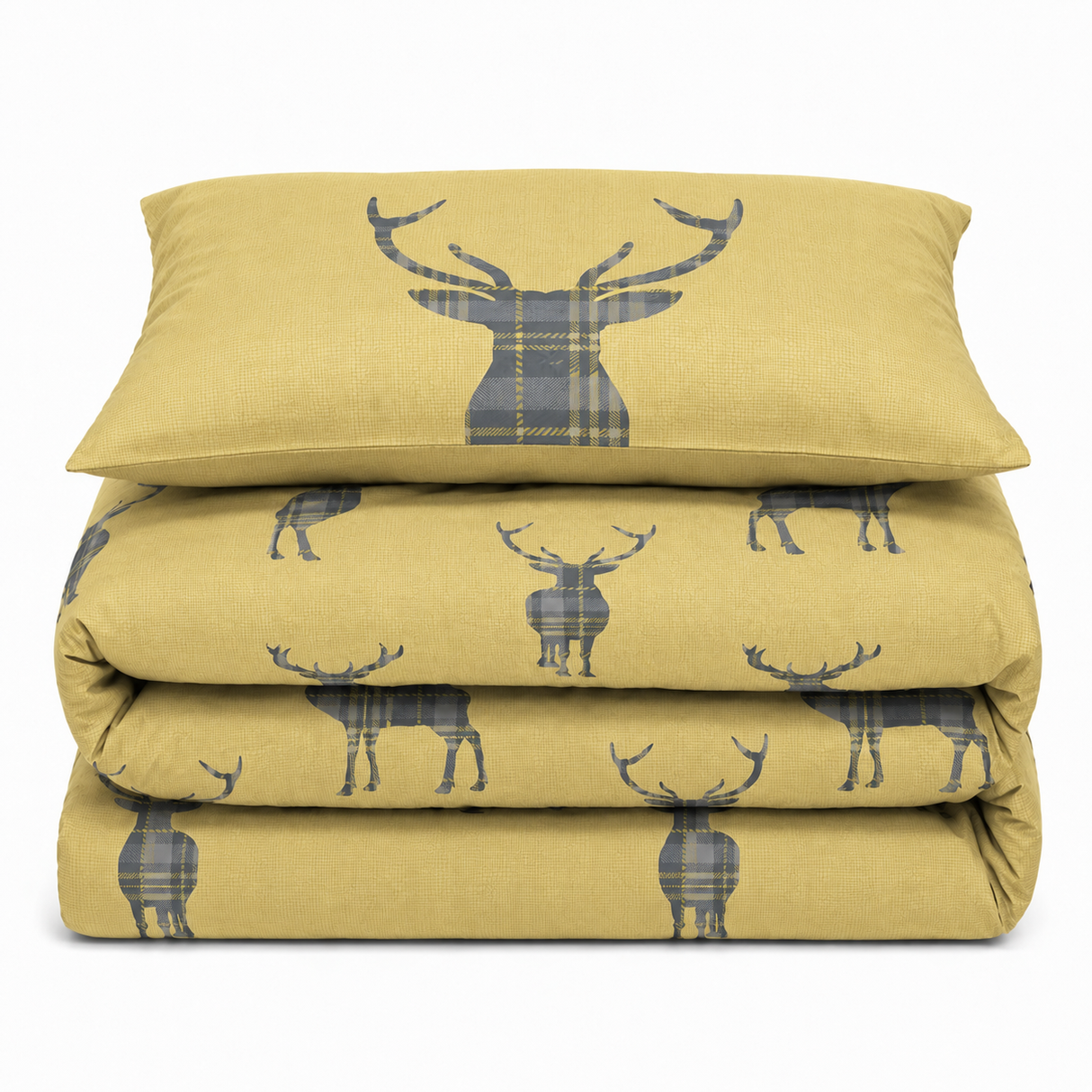 Velosso Stag Reversible Duvet Cover & Pillowcase Set
