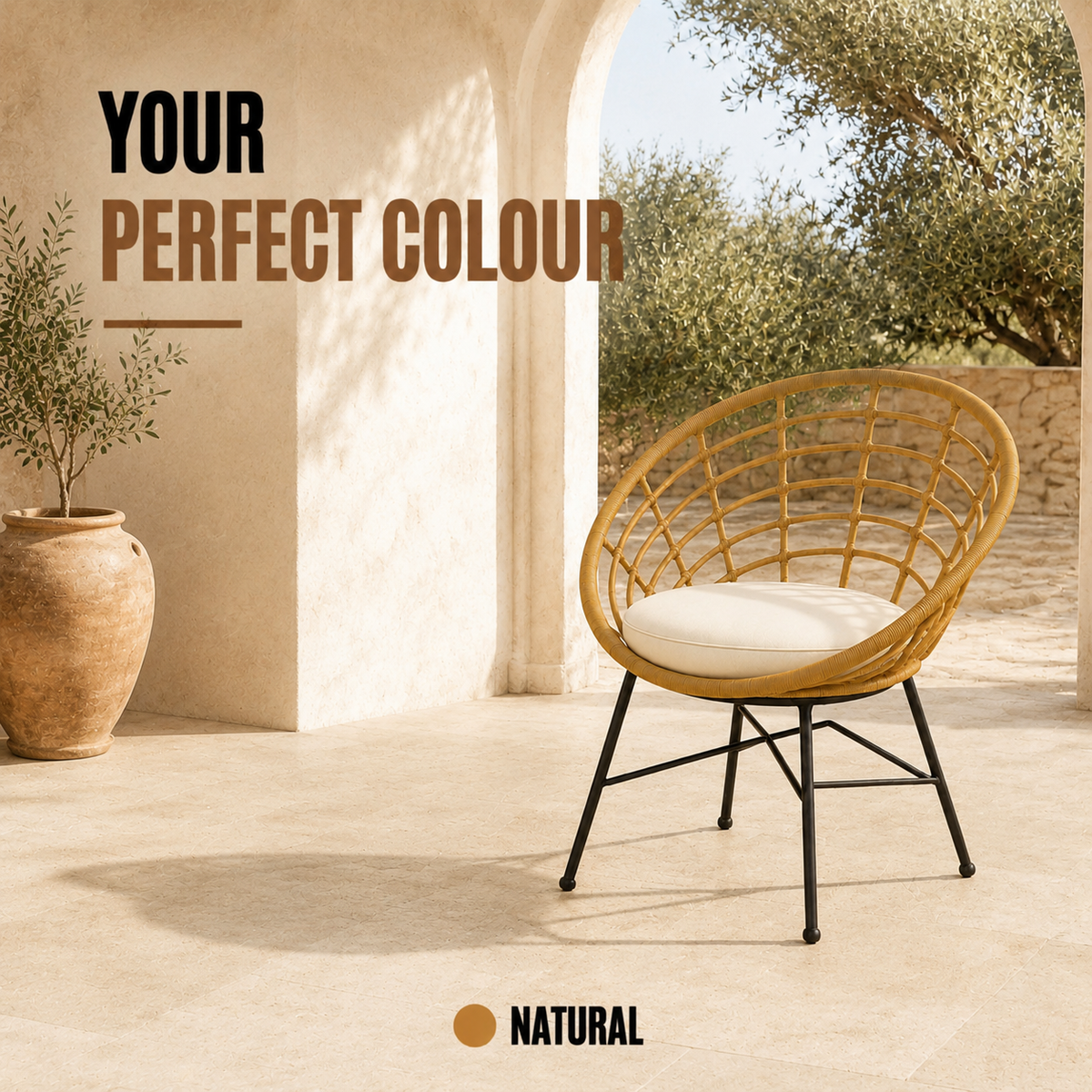 Home Republic Venice Rattan Chair