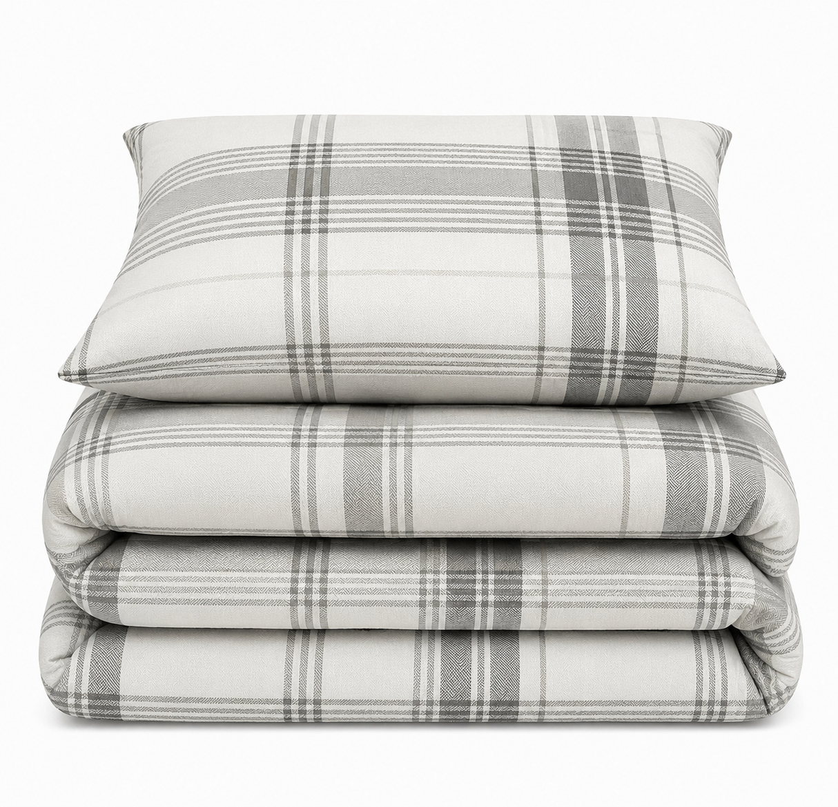 Velosso Burlington Check Duvet Cover & Pillowcase Set