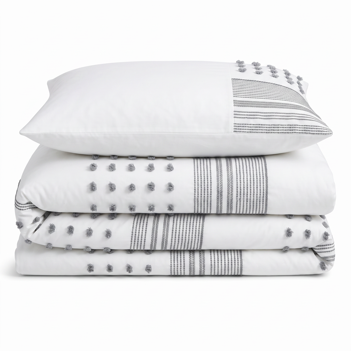 Intimates Micah Tufted Duvet Cover & Pillowcase Set