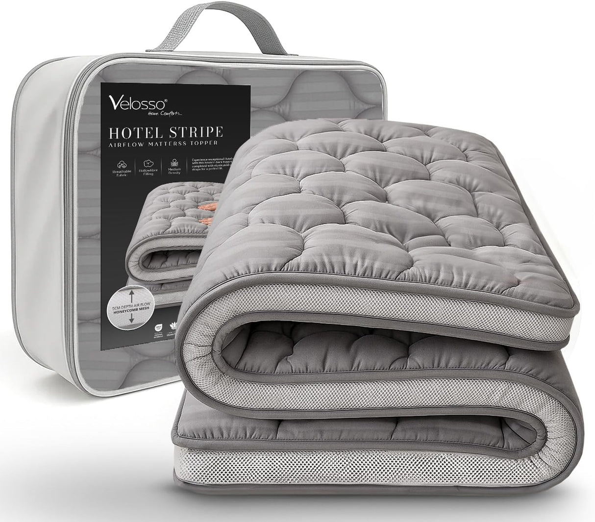 Velosso Hotel Airflow Mattress Topper