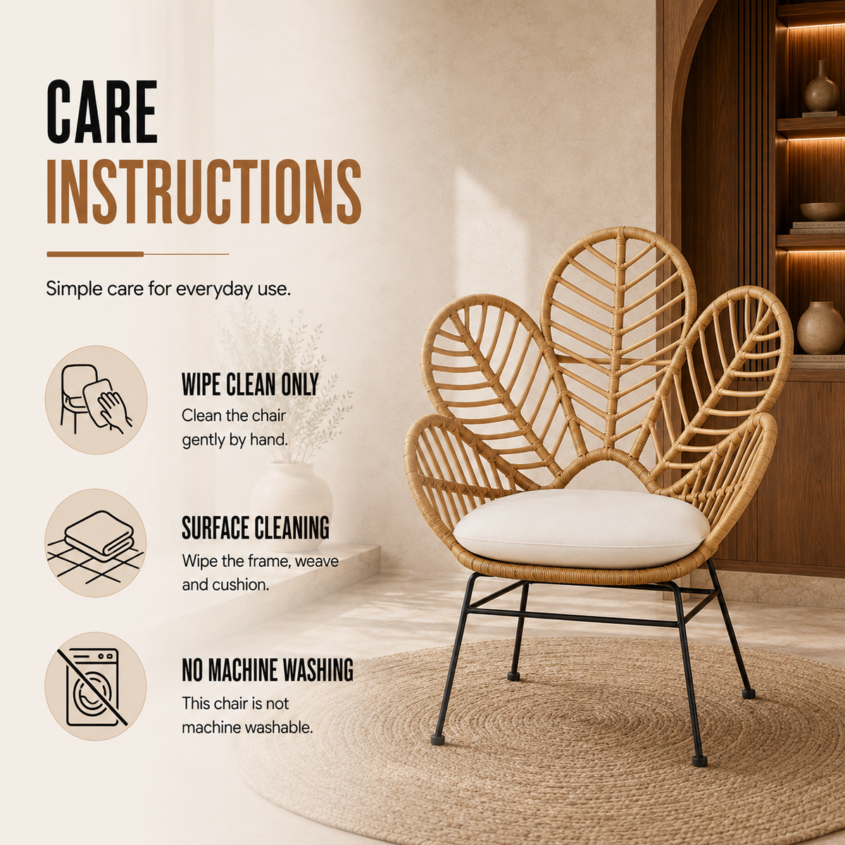 Home Republic Havana Rattan Chair