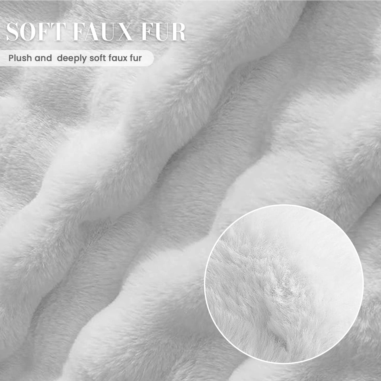 Sweet Dreams Alpine Bubble Faux Fur Fitted Sheet
