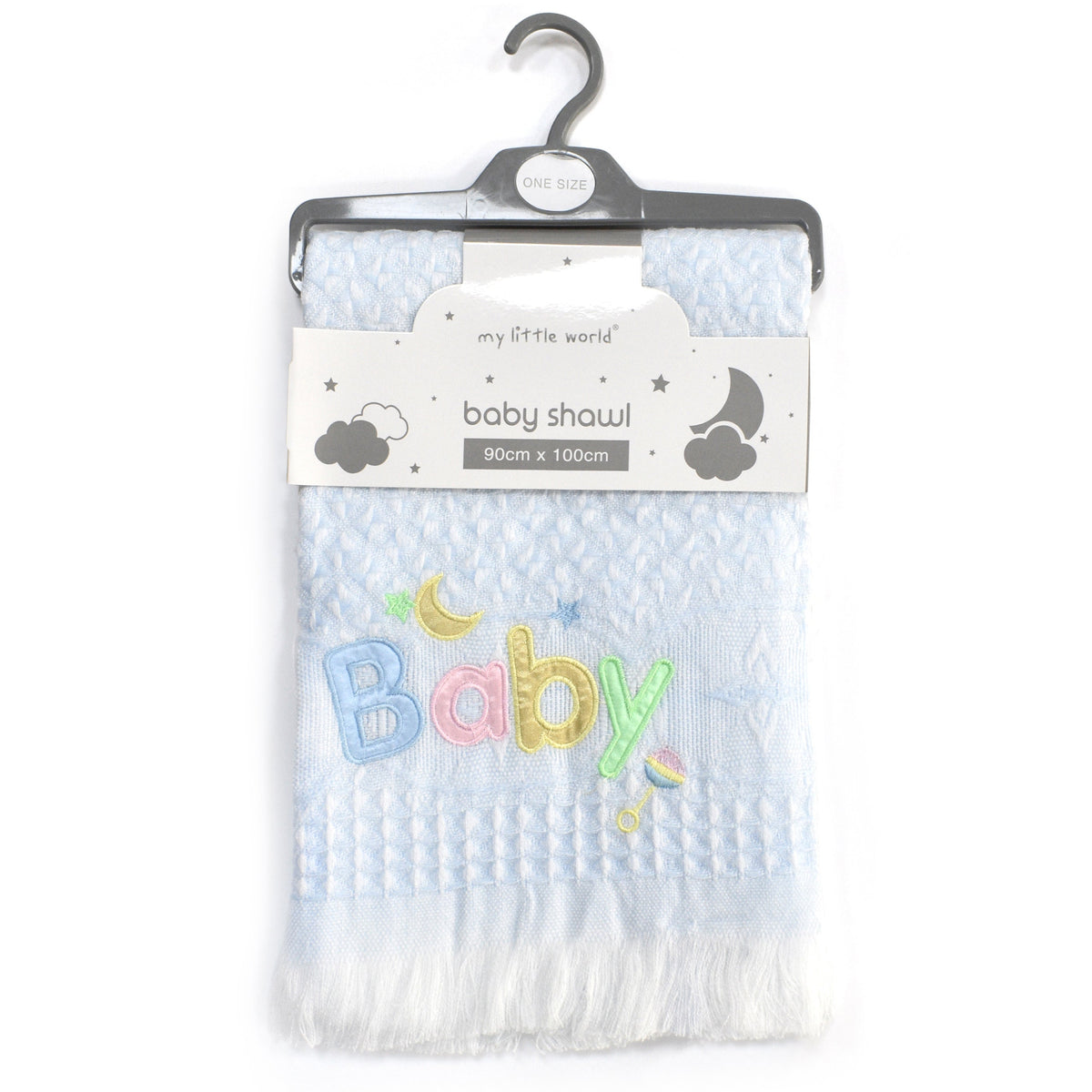 My Little World Nursery Baby Embroidered Shawl