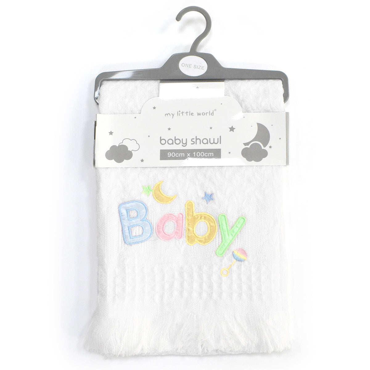 My Little World Baby Embroidered Shawl