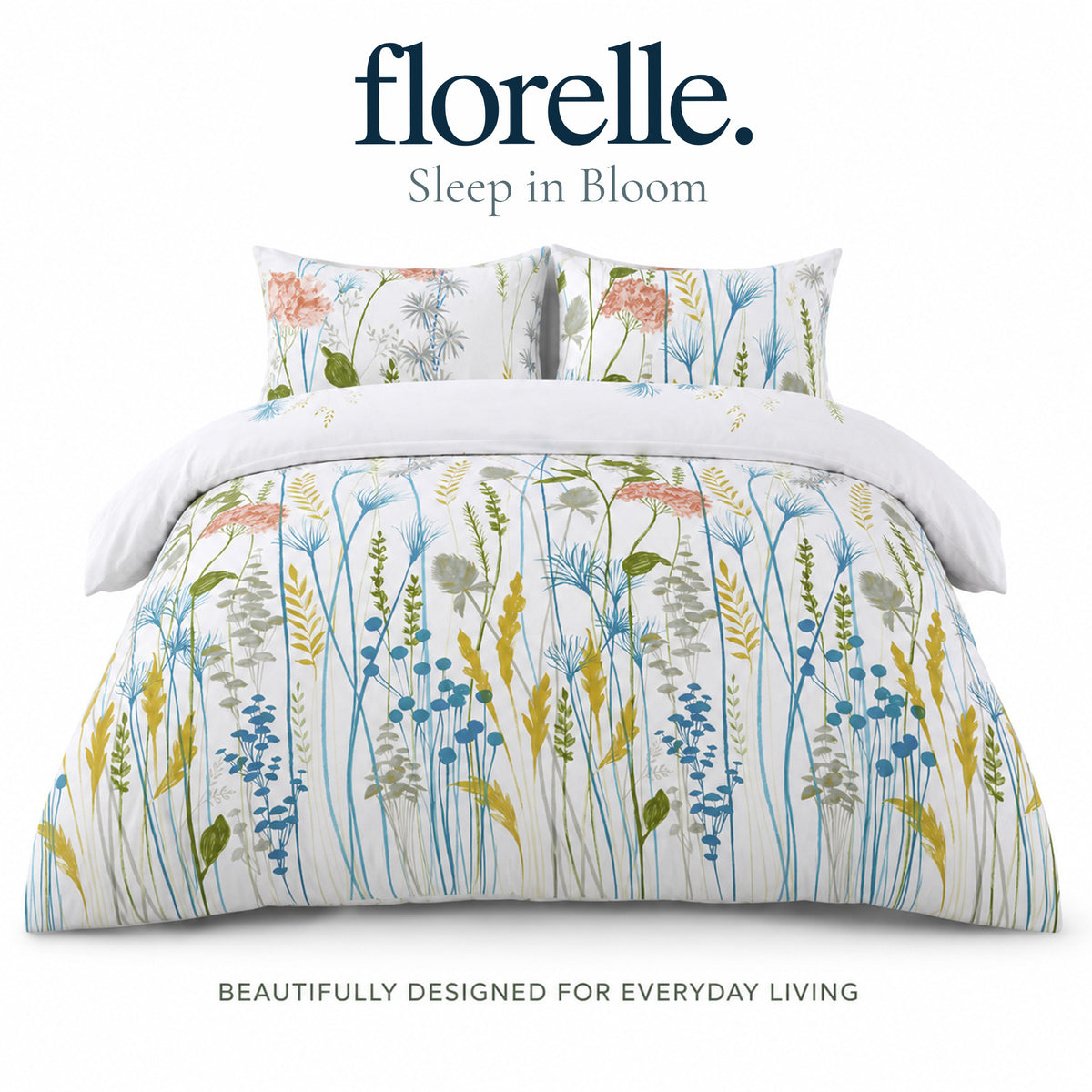 Florelle Bloomfield Wild Meadow Duvet Cover and Pillowcase Set