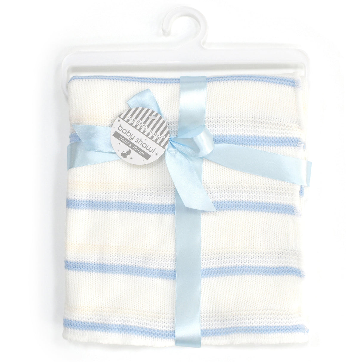 My Little World Stripe Knitted Baby Shawl