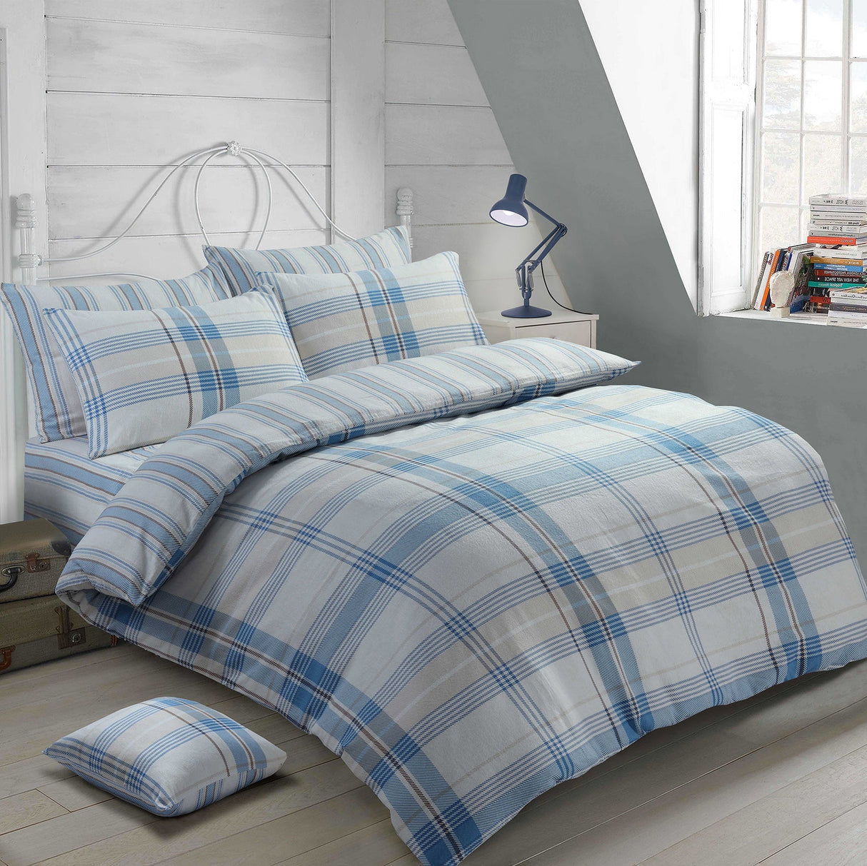 Velosso Burlington Check Duvet Cover & Pillowcase Set