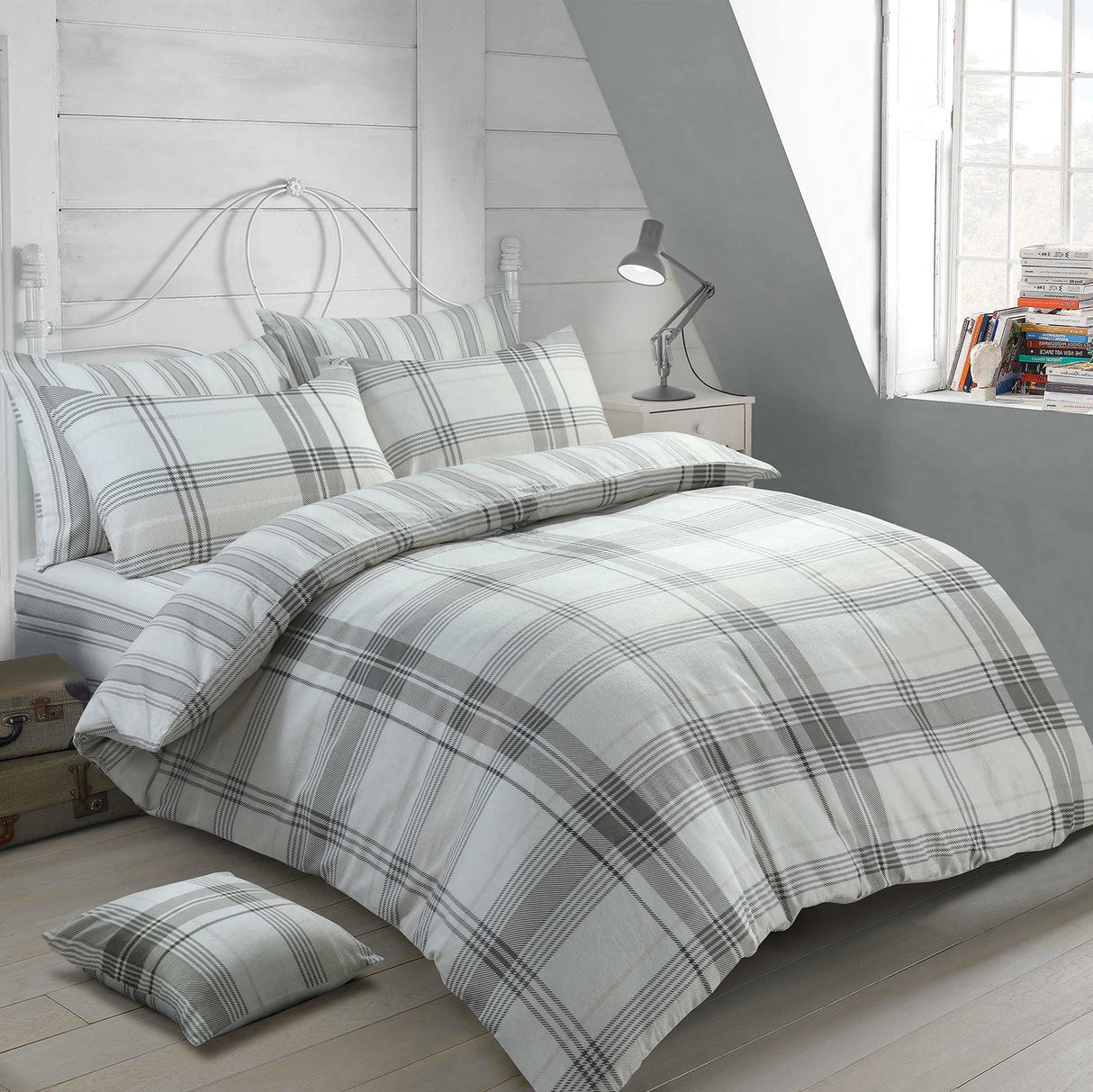 Velosso Burlington Check Duvet Cover & Pillowcase Set