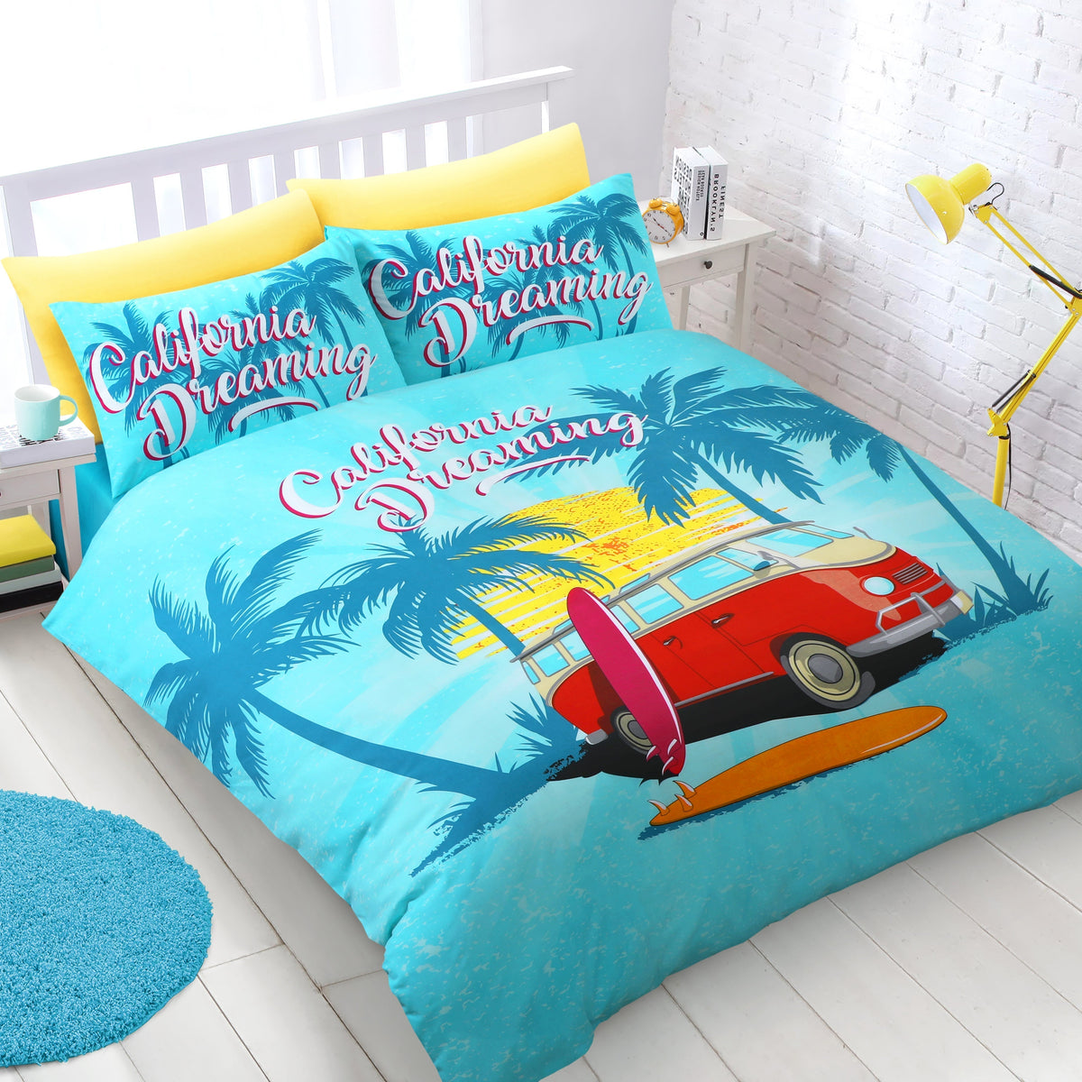 Velosso California Dreaming Duvet Cover & Pillowcase Set
