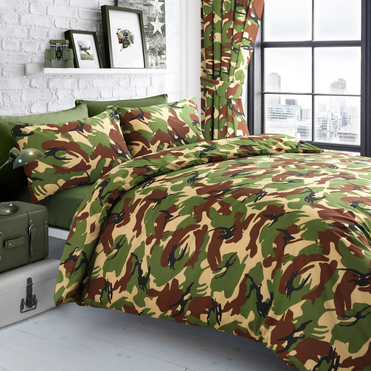 Velosso Camouflage Duvet Cover & Pillowcase Set