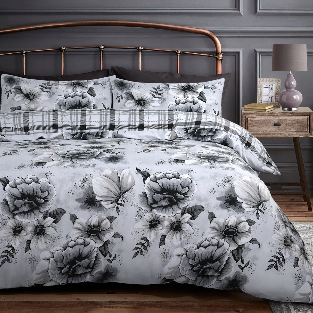 Velosso Cassia Floral Duvet Cover & Pillowcase Set