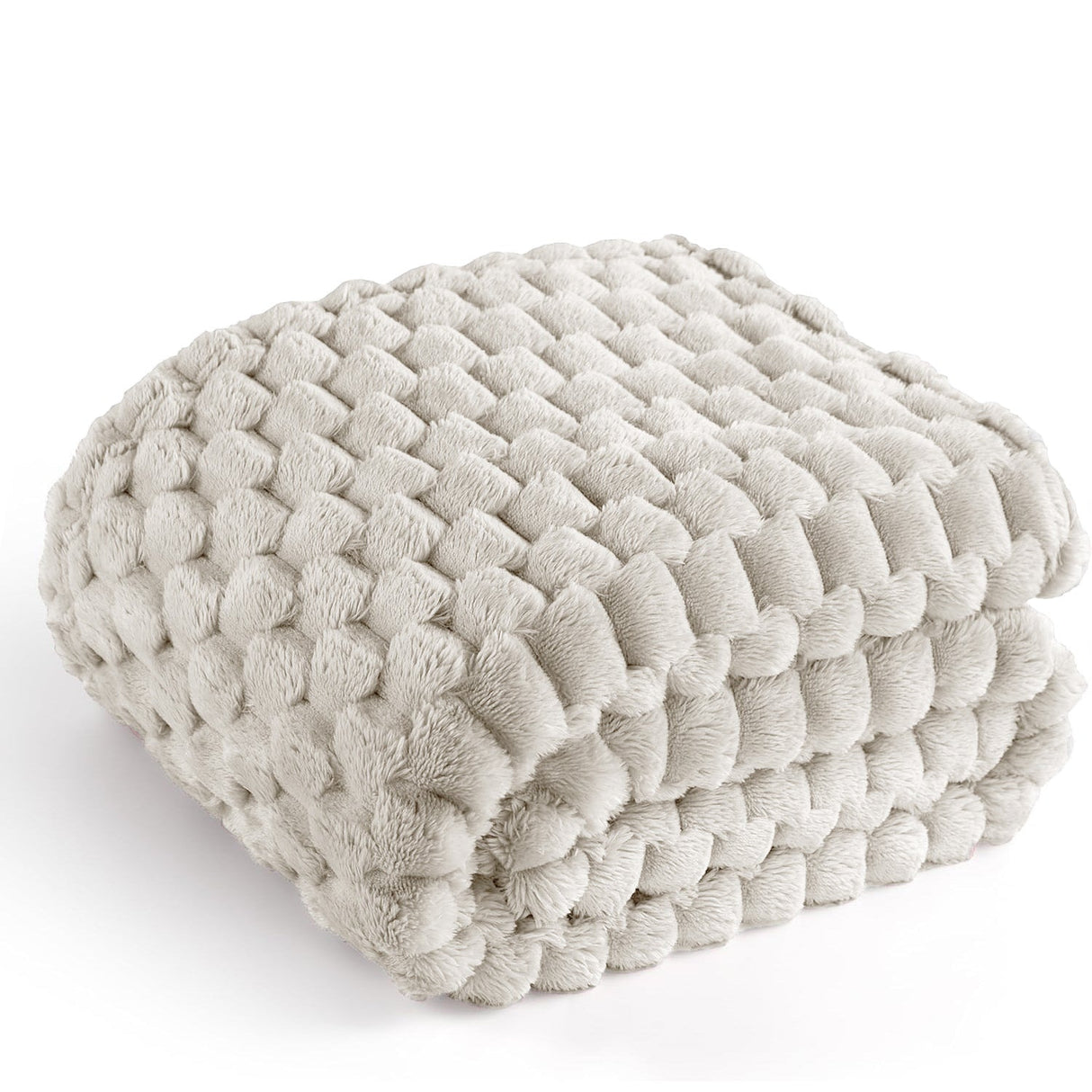 Velosso Chunky Popcorn Faux Rabbit Fur Blanket