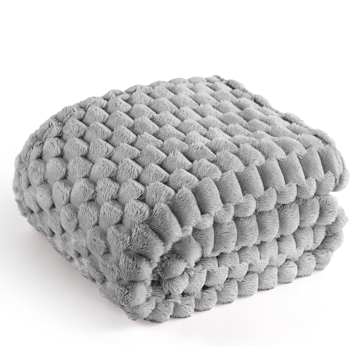 Velosso Chunky Popcorn Faux Rabbit Fur Blanket