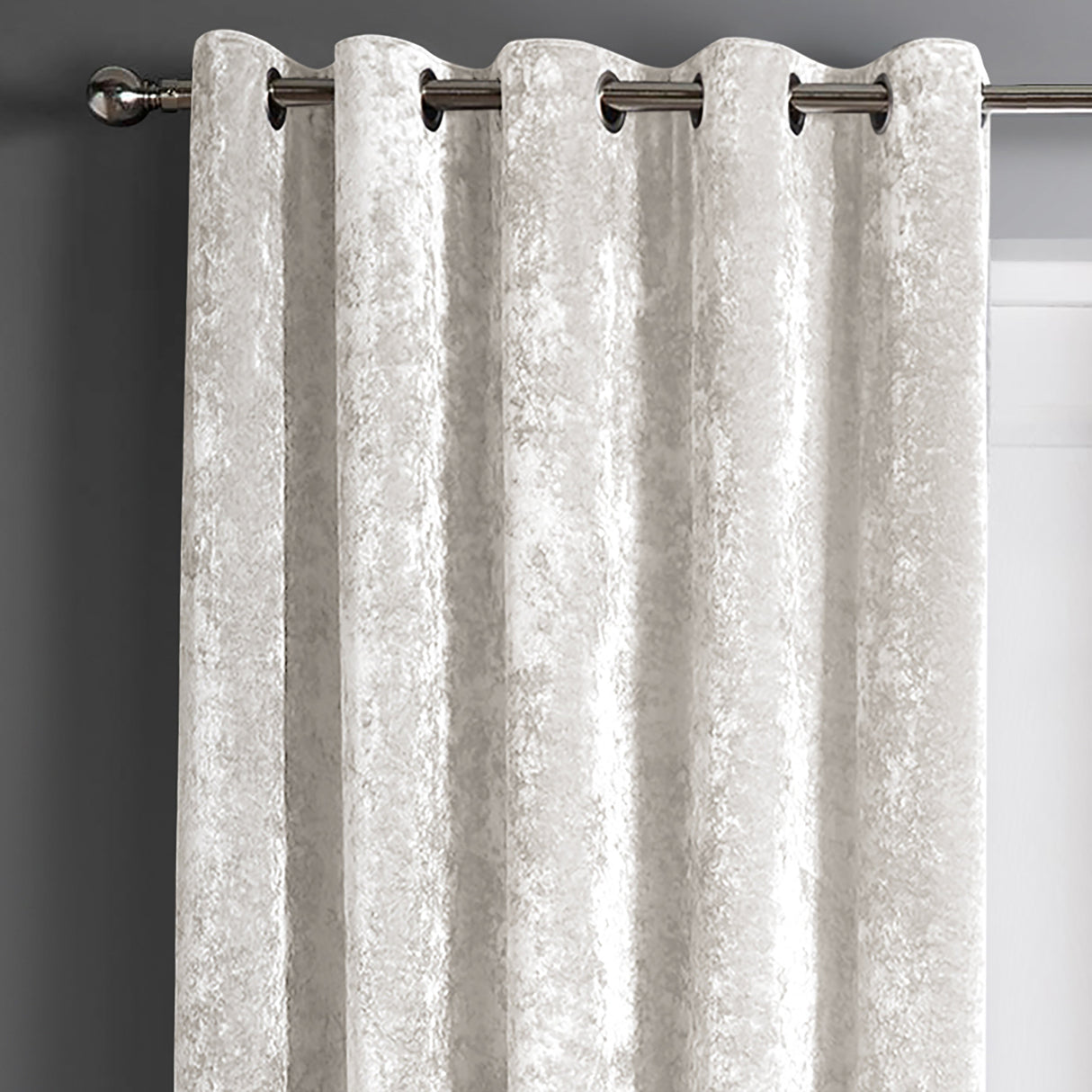 Intimates Crushed Velvet Ring Top Curtains