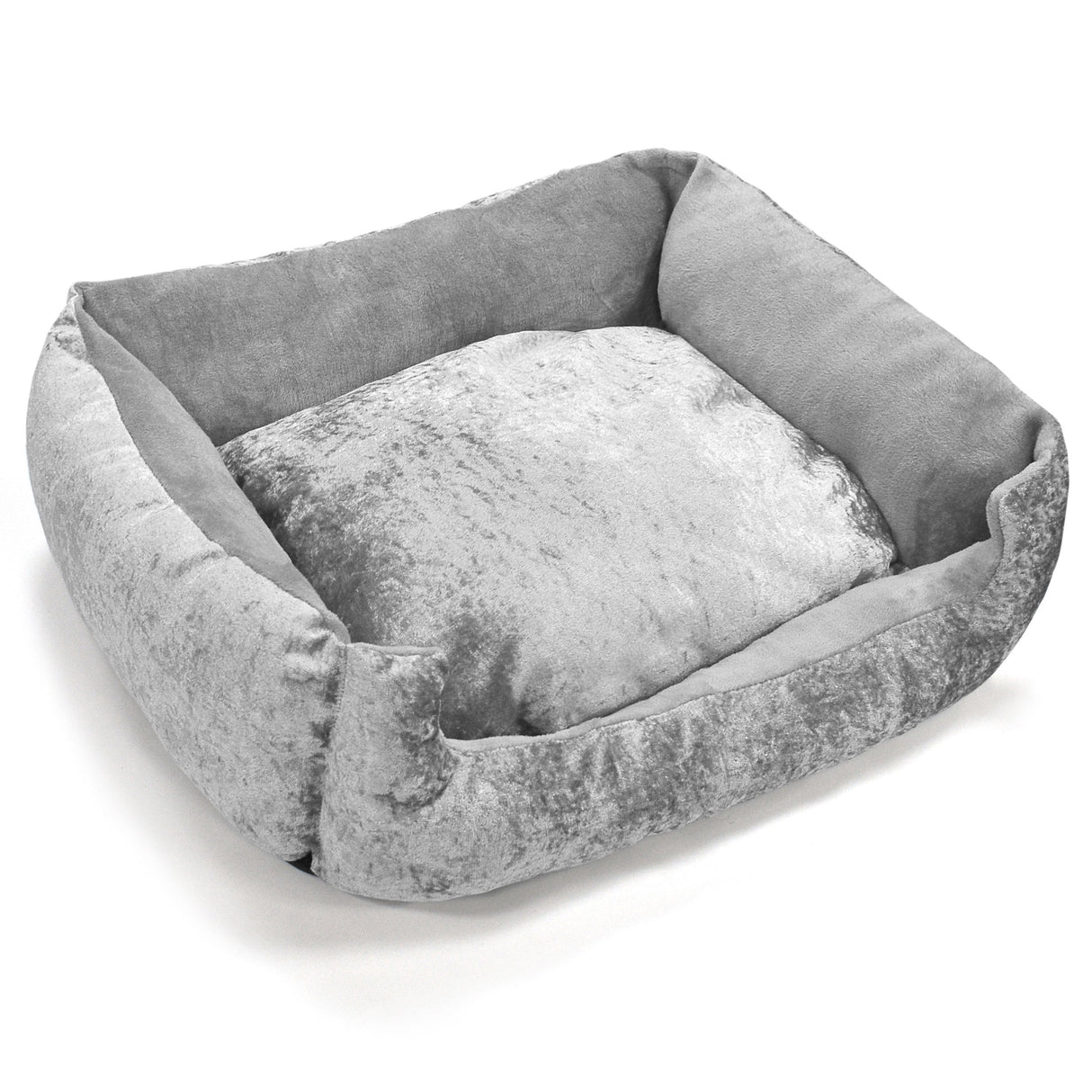 Pet Winks Crushed Velvet Pet Bed With Removable Cushion