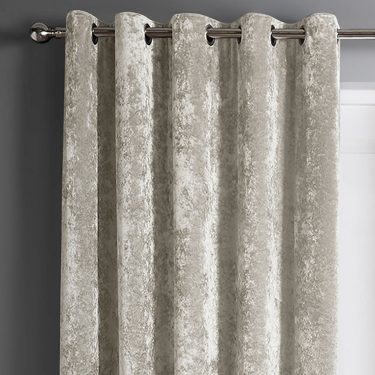 Intimates Crushed Velvet Ring Top Curtains