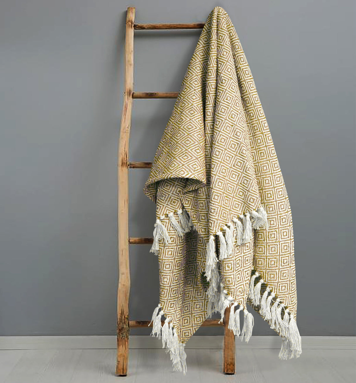 Velosso Diamond Jacquard Throw 100% Cotton