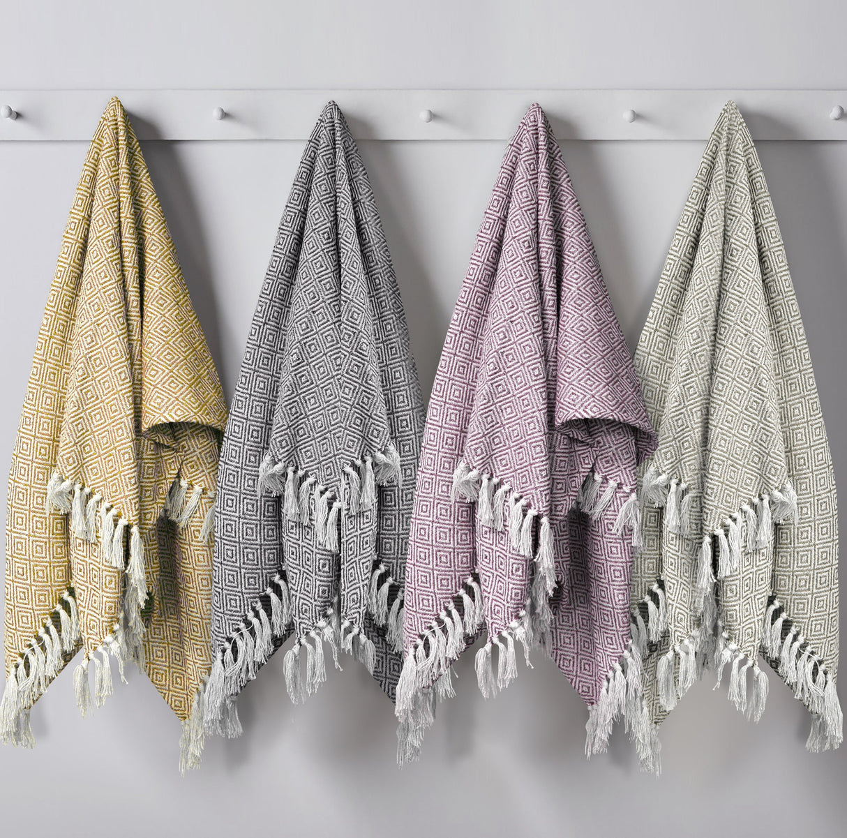 Velosso Diamond Jacquard Throw 100% Cotton