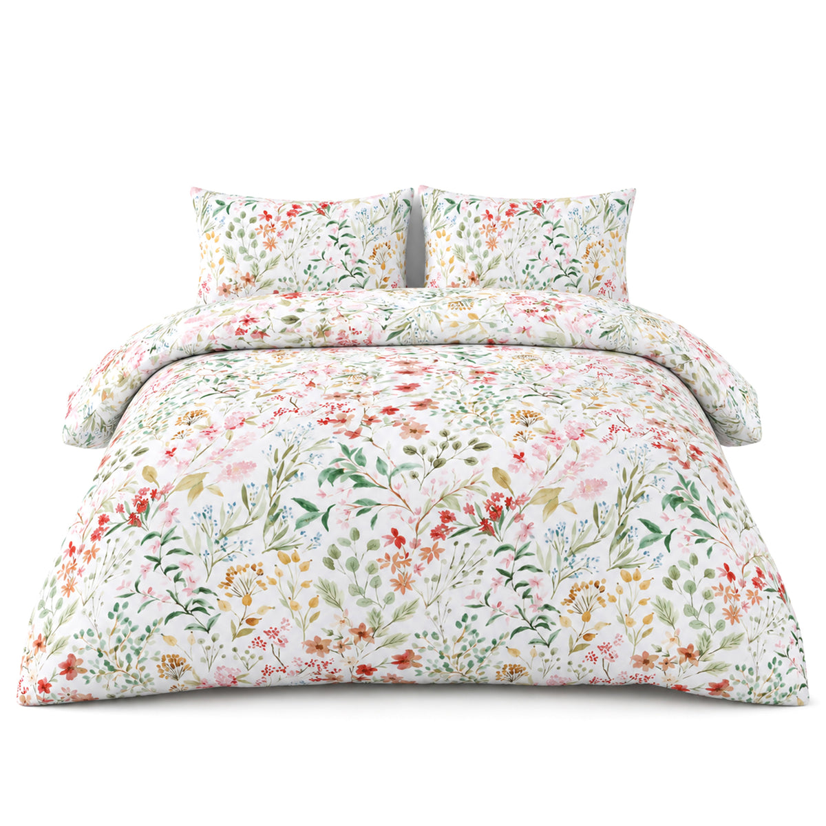 Florelle Eleanor Delicate Floral Patterned Duvet Cover and Pillowcase Set
