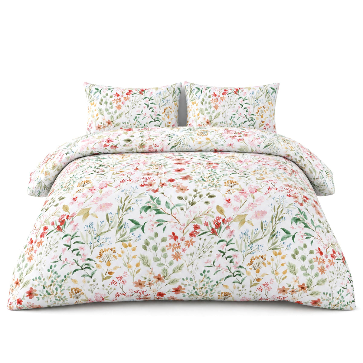 Florelle Eleanor Delicate Floral Patterned Duvet Cover And Pillowcase Set