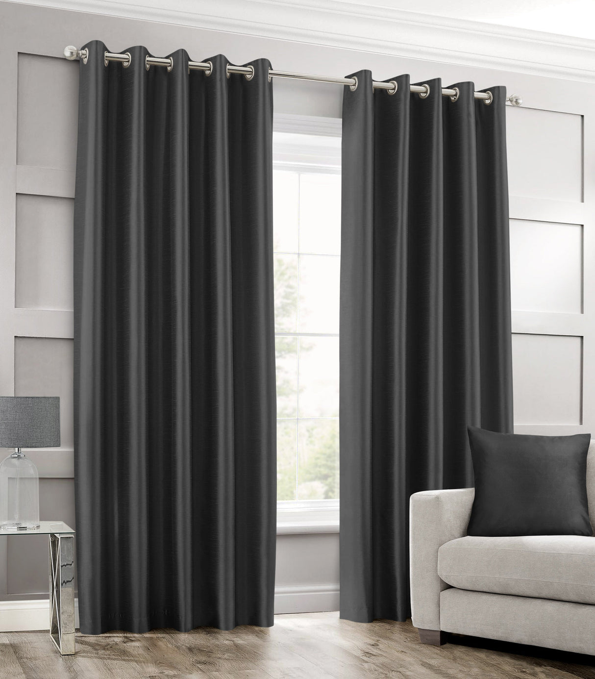 Intimates Faux Silk Ring Top Curtains