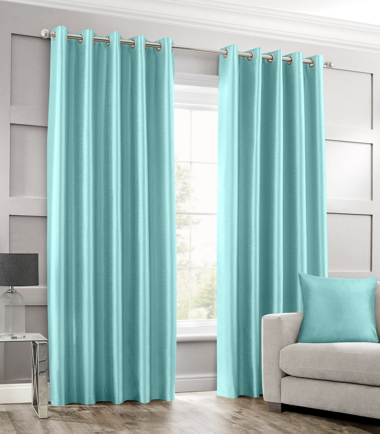 Intimates Faux Silk Ring Top Curtains