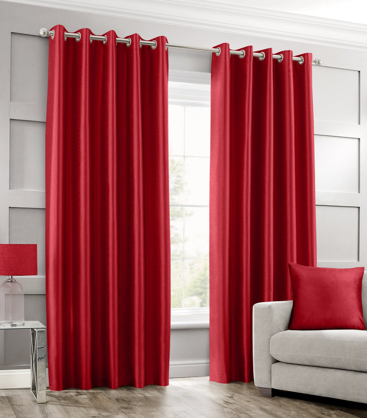 Intimates Faux Silk Ring Top Curtains