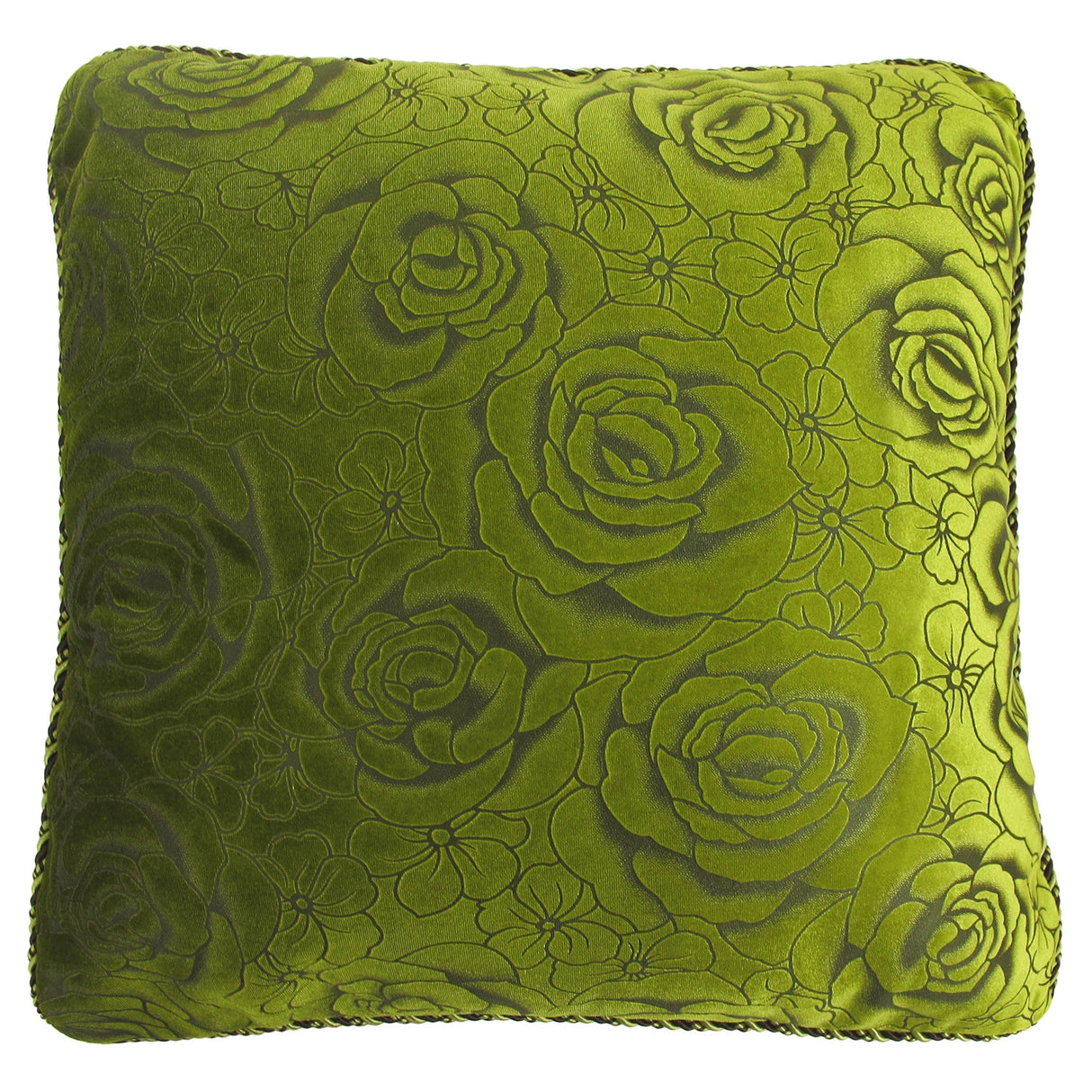 Intimates Flock Rose Cushion