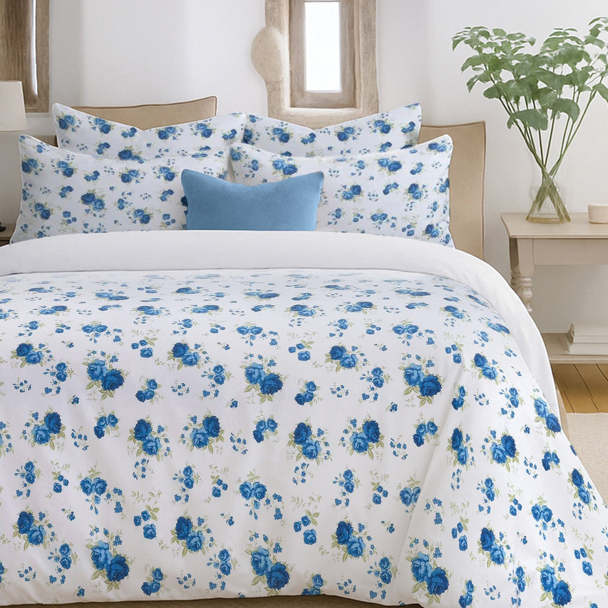 Florelle Florence Floral Printed Quilted Bedspread