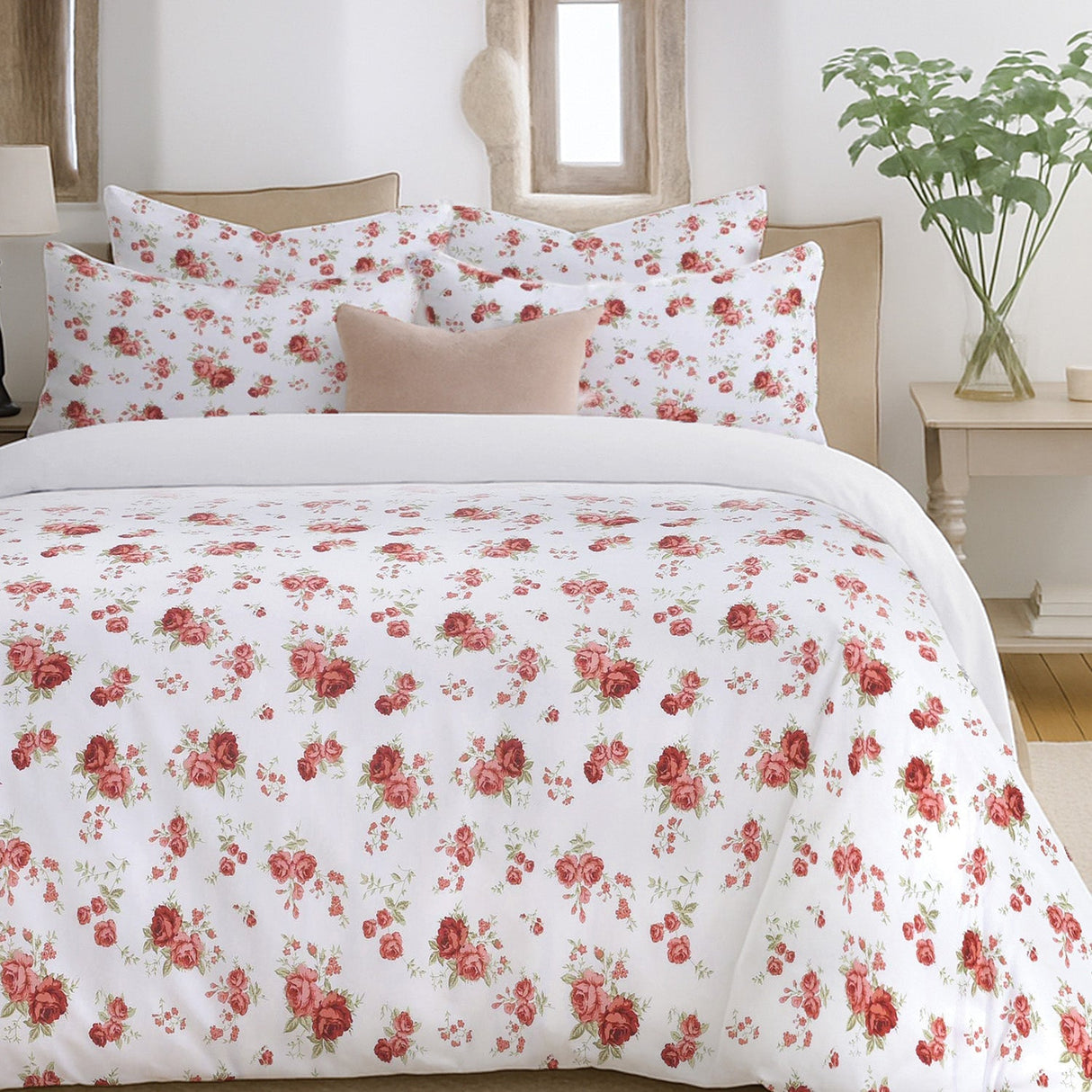 Florelle Florence Floral Printed Quilted Bedspread