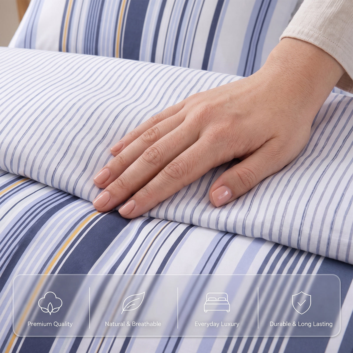 Velosso Henderson Duvet Cover and Pillowcase Set