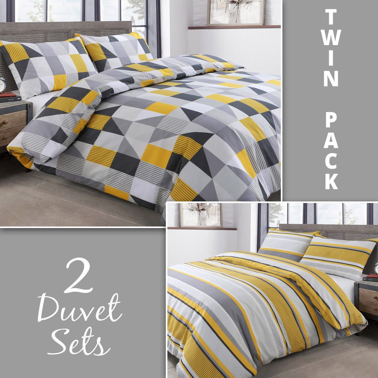 Velosso Jazz Two Pack Duvet Cover & Pillowcase Set