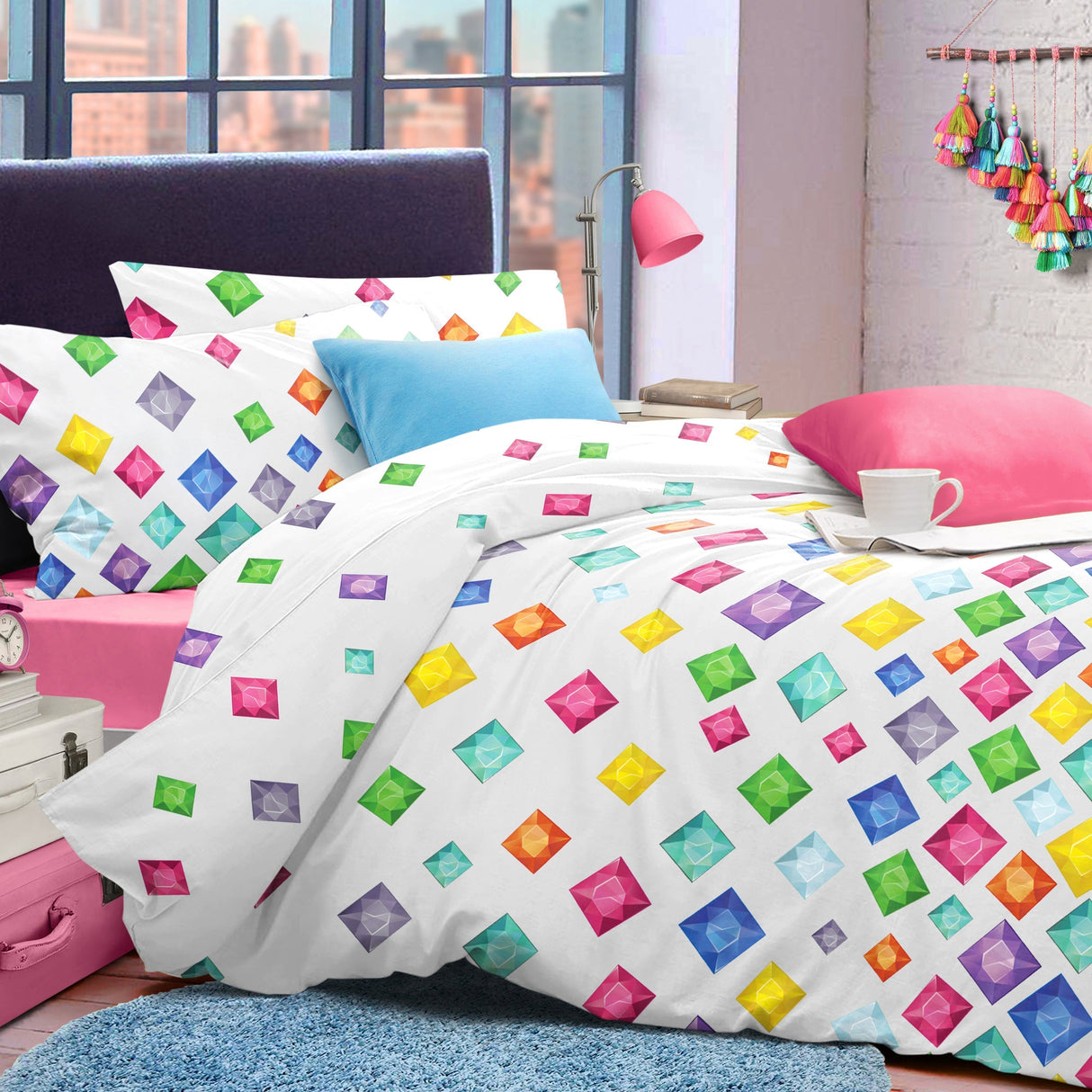 Velosso Jewels Duvet Cover & Pillowcase Set