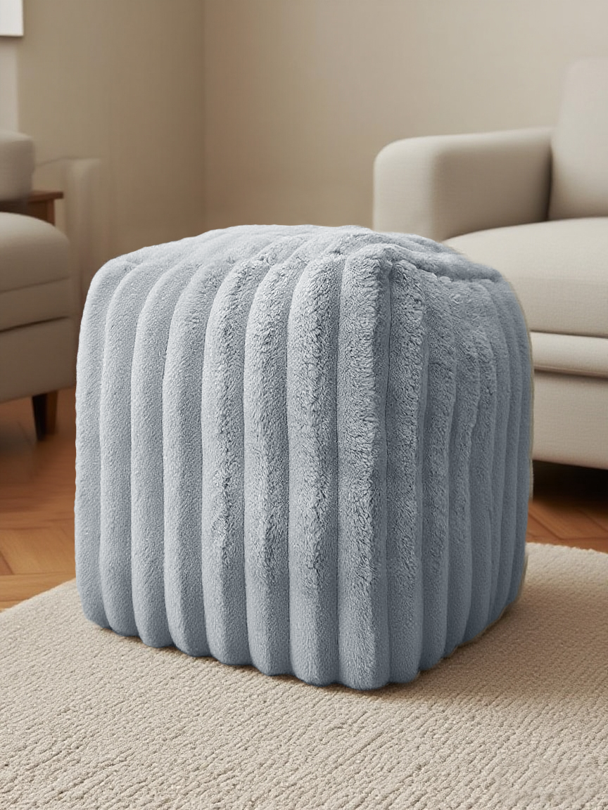 Home Republic Jumbo Cord Faux Fur Bean Bag