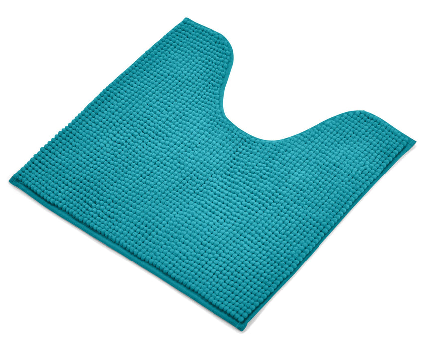 Luxury Non-Slip Soft Jade Pedestal Mat Shaggy Noodle Super Absorbent Microfiber Bathroom Mat