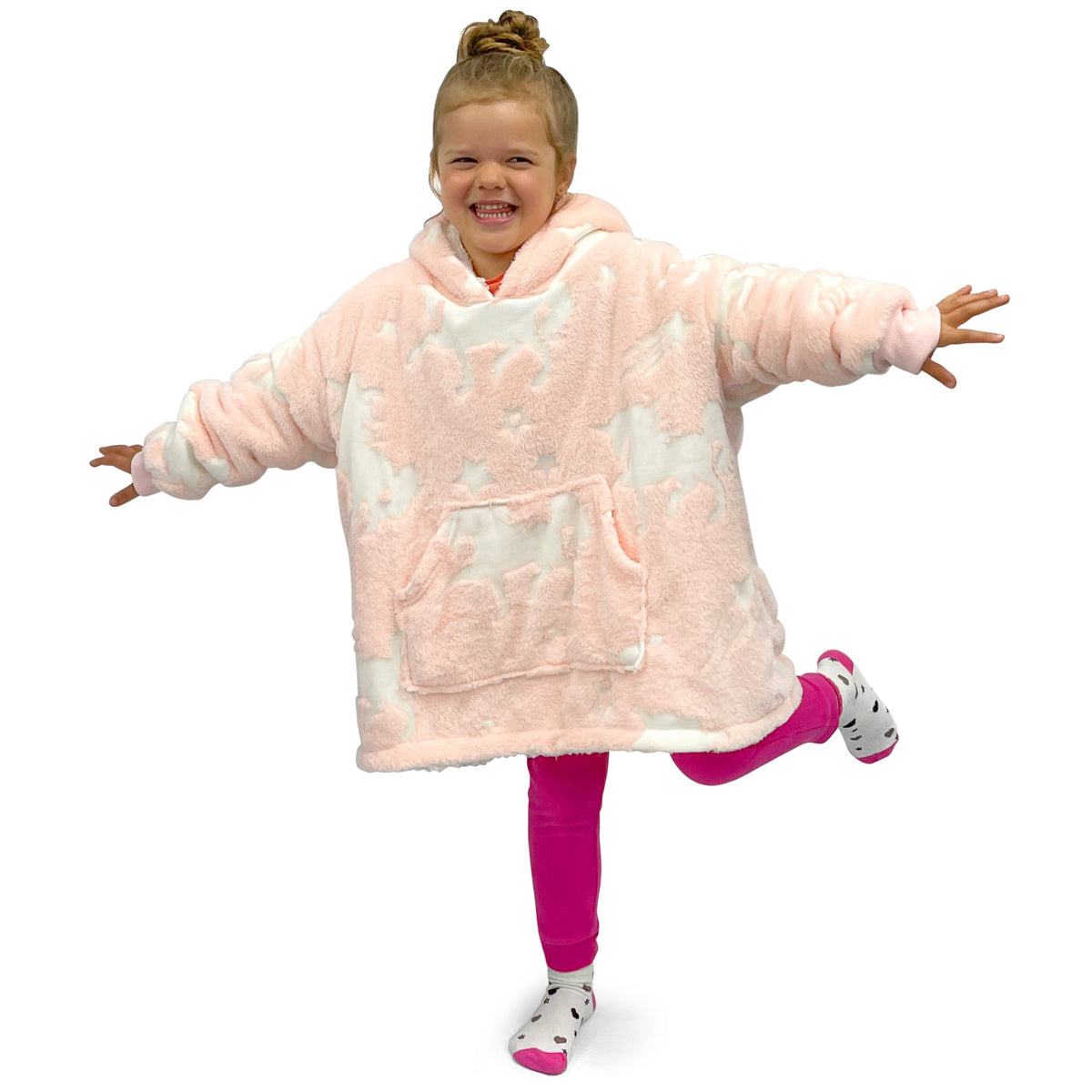Velosso Kids Glow in The Dark Unicorn Oversized Hoodie Blanket